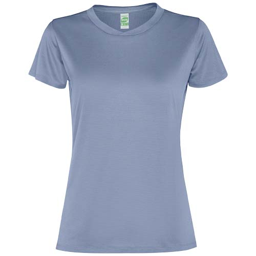 T-shirt de sport personnalisé pour femme 100g Slam ROLY Bleu zen